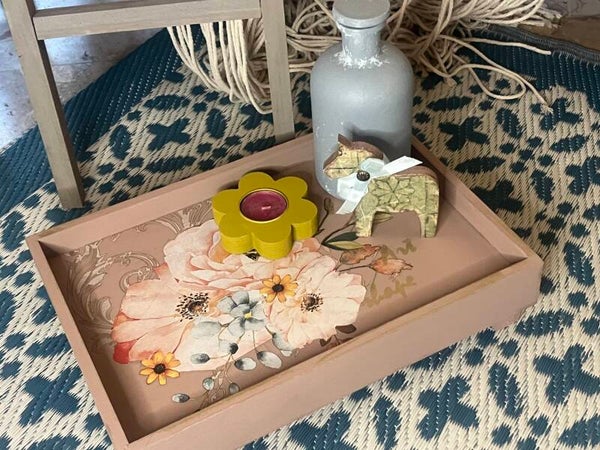 Cadeauset roos - blauw - geel