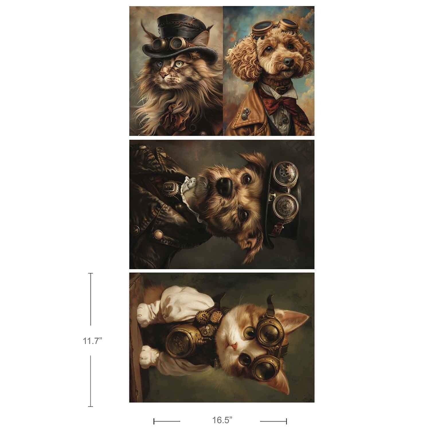 Re Design Decoupage - 3x A3 Favorite pets