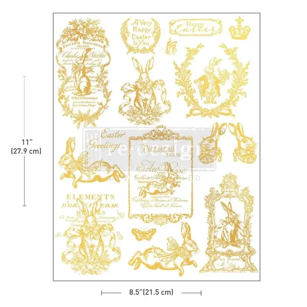 Re Design - Transfer A4 Gilded spring