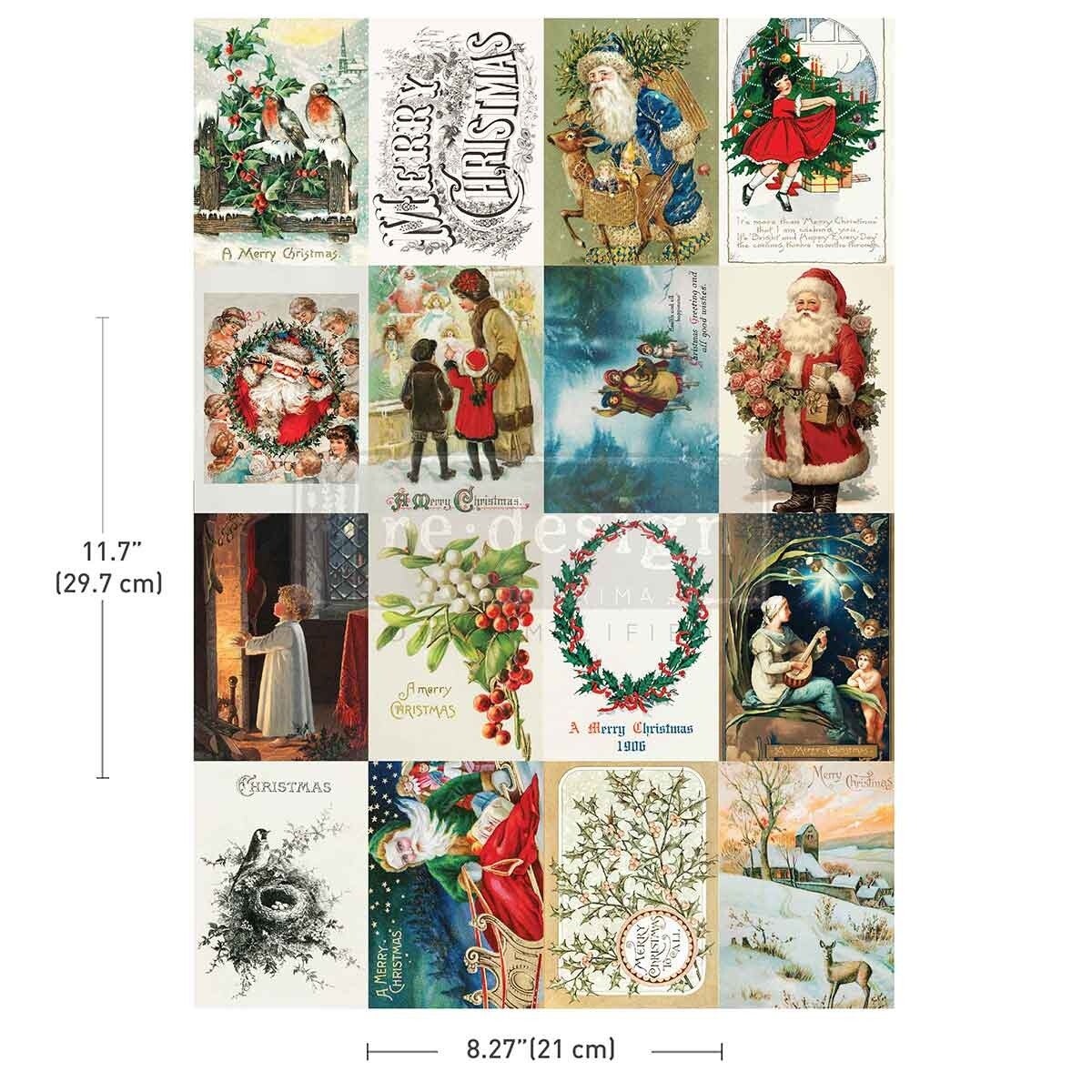 Re Design - Transfer A4 Seasons greetings from the past