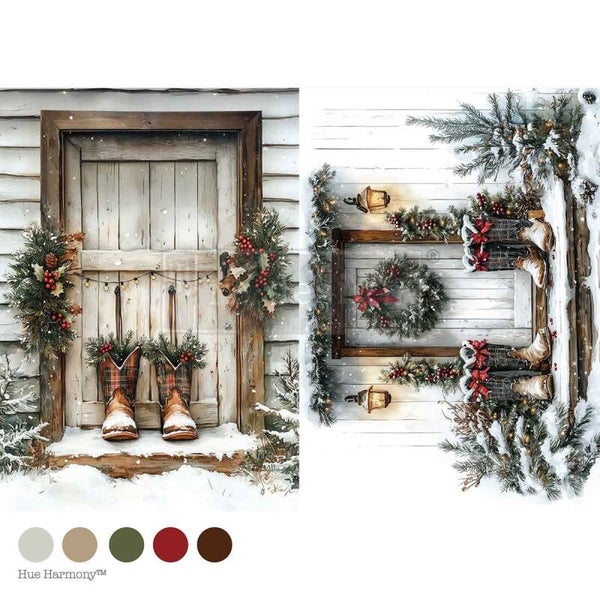 Re design decoupage A4 - Plaid & Pine