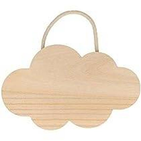 Kerstdeco hartje of wolkje zelf te kiezen