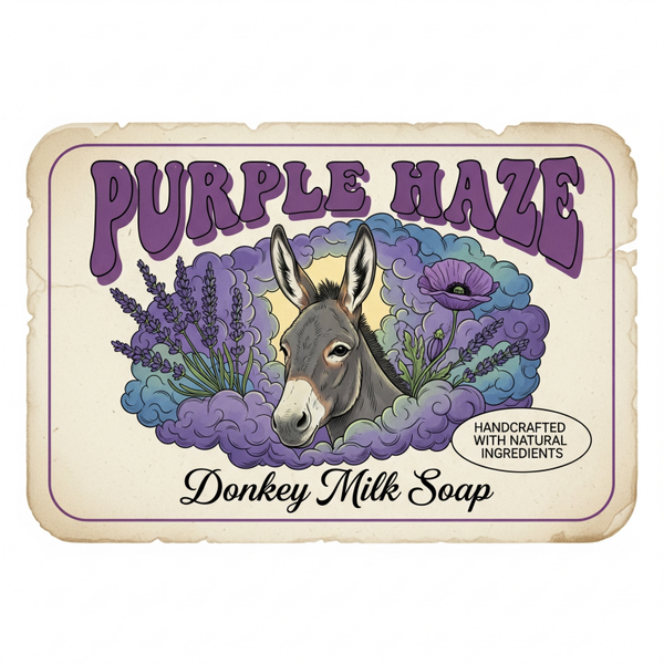 purple haze donkey milk soap