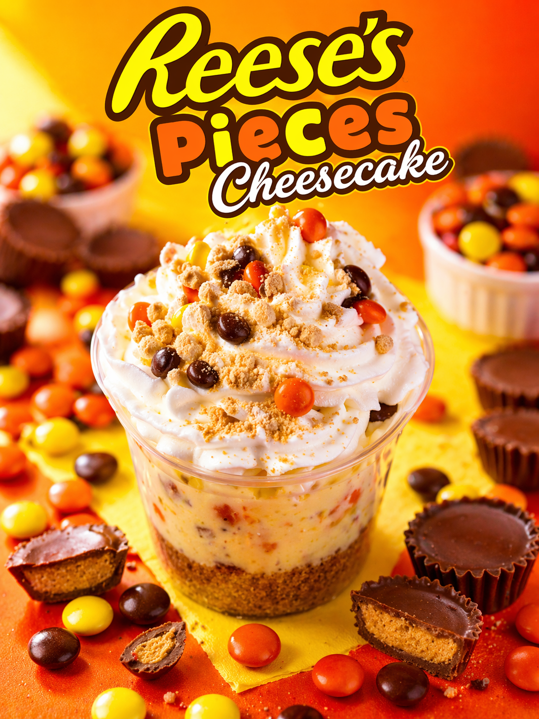 Reese's Pieces Cheesecake Bowl