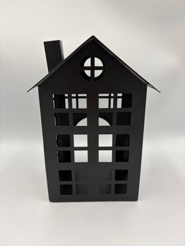 Windlicht zwart huis