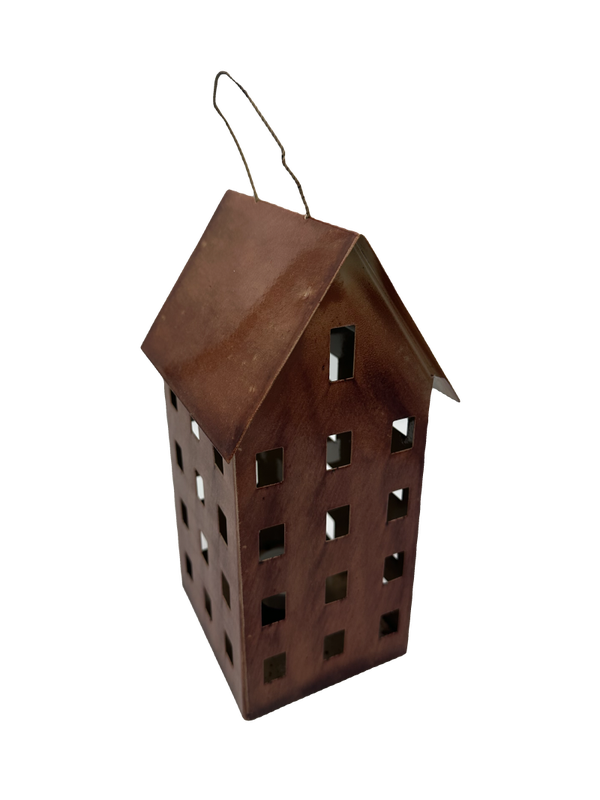 Metalen huisje theelichthouder – sfeervolle verlichting voor elk interieur