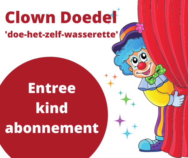 Clown Doedel en de 'doe-het-zelf-wasserette'  (kind met abonnement)