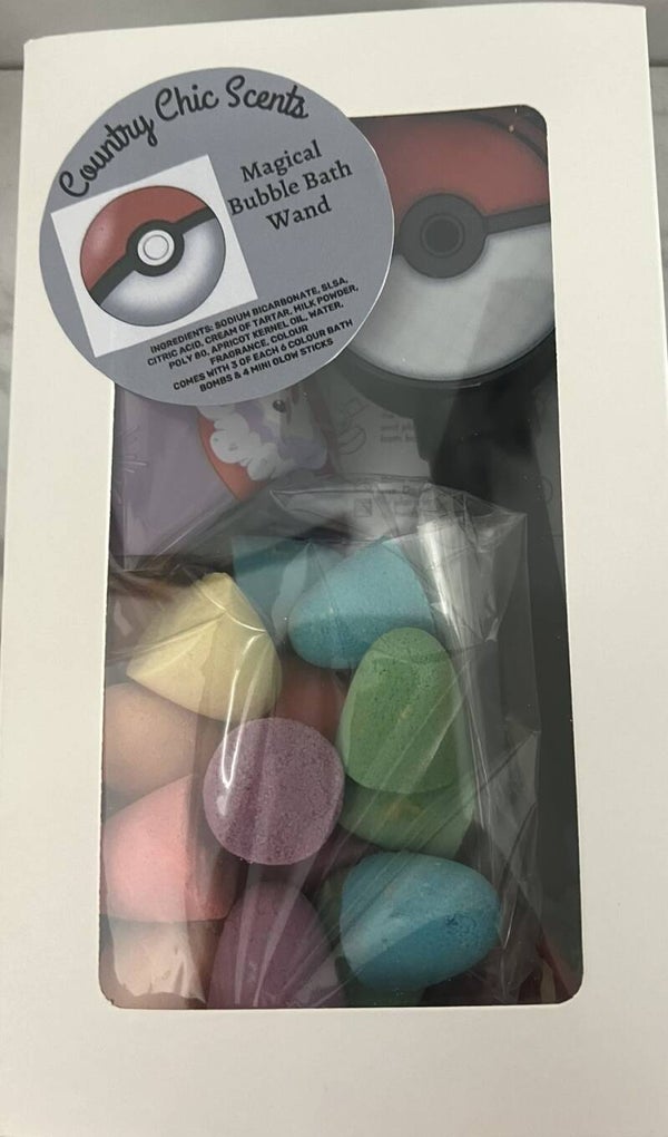 Poke Ball Magical Bubble Bath Wand Kit