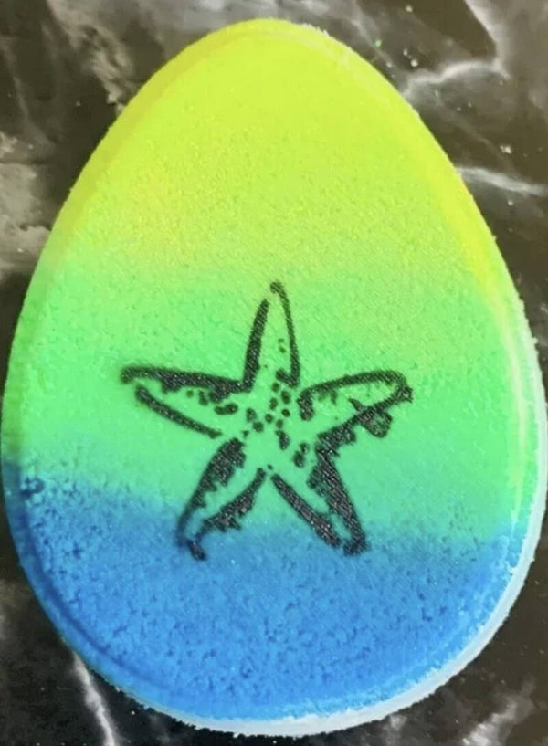 Starfish Print Bath Bomb