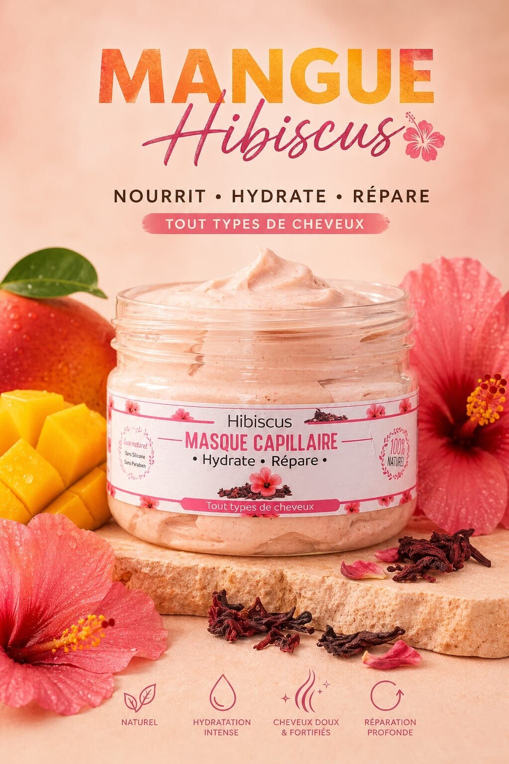 Masque Capillaire Mangue & Hibiscus