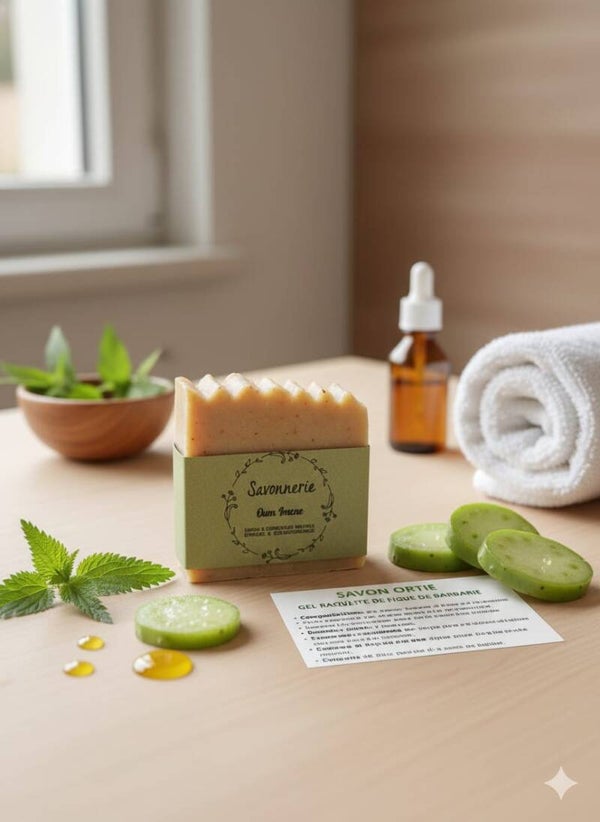 Savon d'Ortie, gel raquette de figue de barbarie