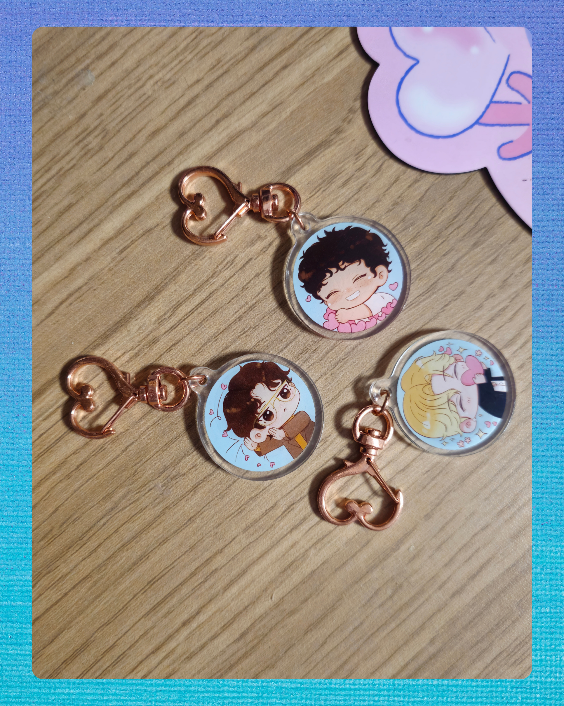 Porte-clés recto-verso