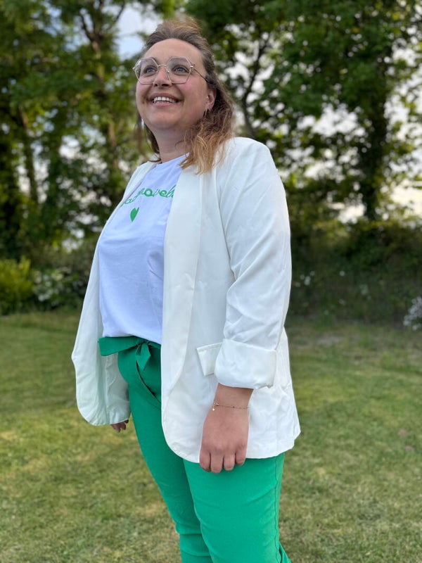 Pantalon à noeud vert