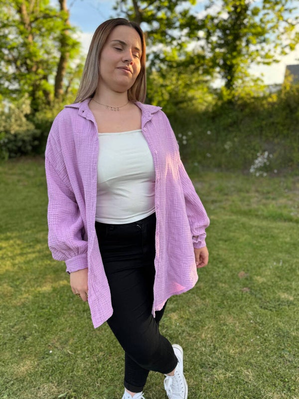 Chemise oversize Lilas