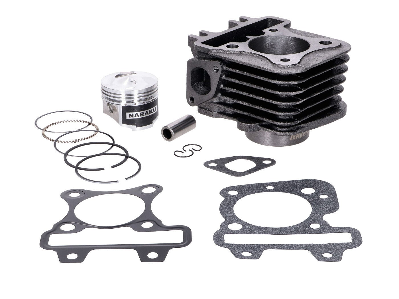 Naraku 80cc Cilinder Piaggio 4T 2V | Gietijzer Upgrade Zip, Liberty, Fly