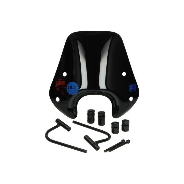 Laag windscherm Piaggio Zip 2005-heden – smoke / zwart / carbon / matt zwart