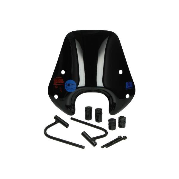 Laag windscherm Piaggio Zip 2005-heden – smoke / zwart / carbon / matt zwart