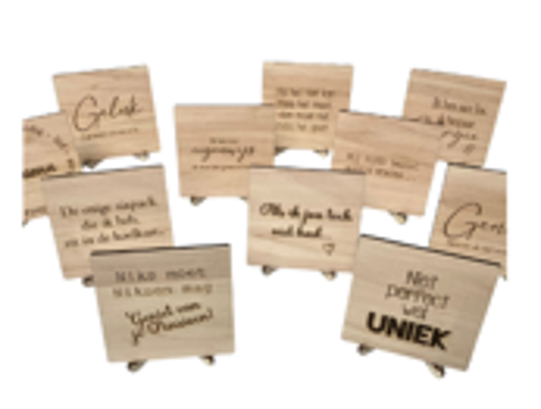 Starterspakket houten tegels