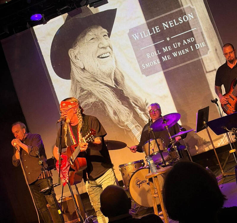 Full-band Willie Nelson tribute performing live country music entertainment