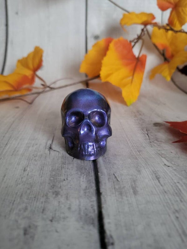 Mini crâne violet multi chrome