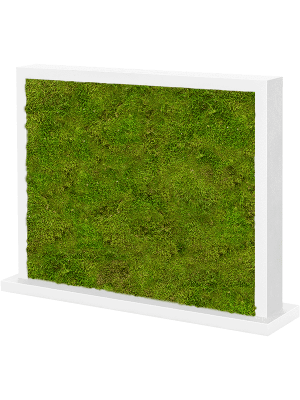 Mos divider wit zijdeglans platmos 70 x 30 cm