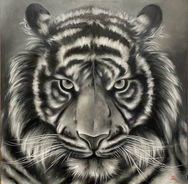 &quot; face à face &quot;  prix 950 CHF dimensions 100x100 cm