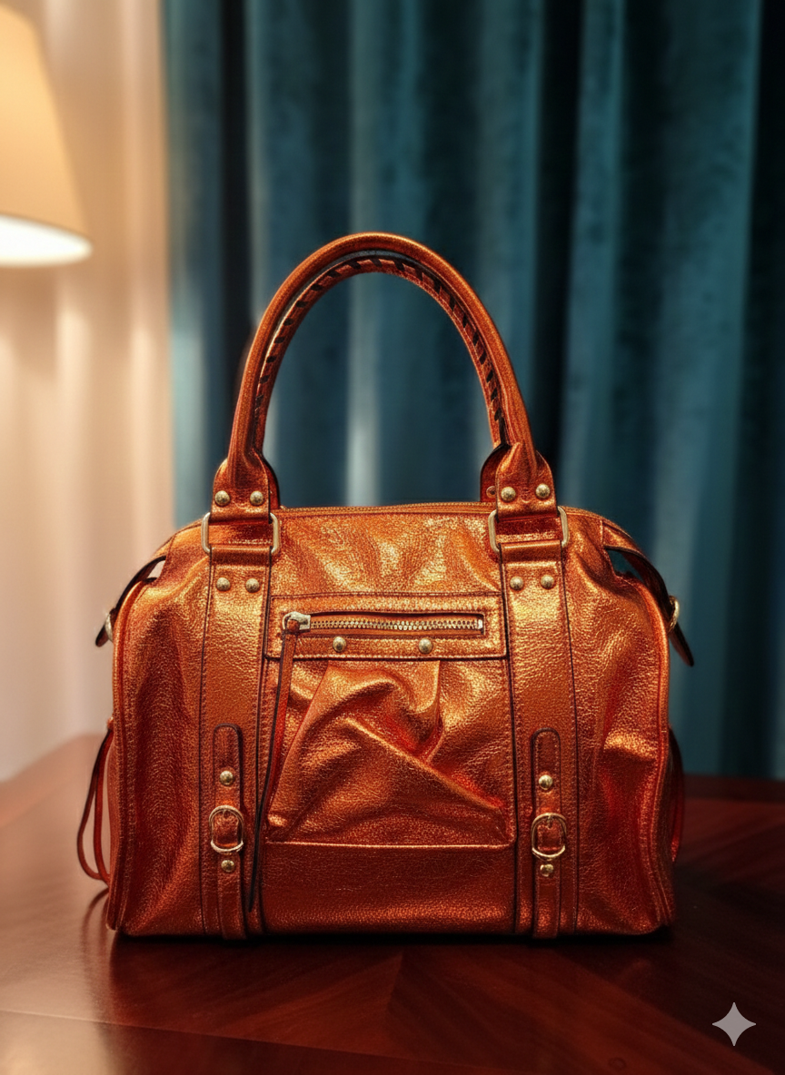 !!Sale!!! !Stralende Eyecatcher: "Bowling Sandstorm" – Metallic Oranje