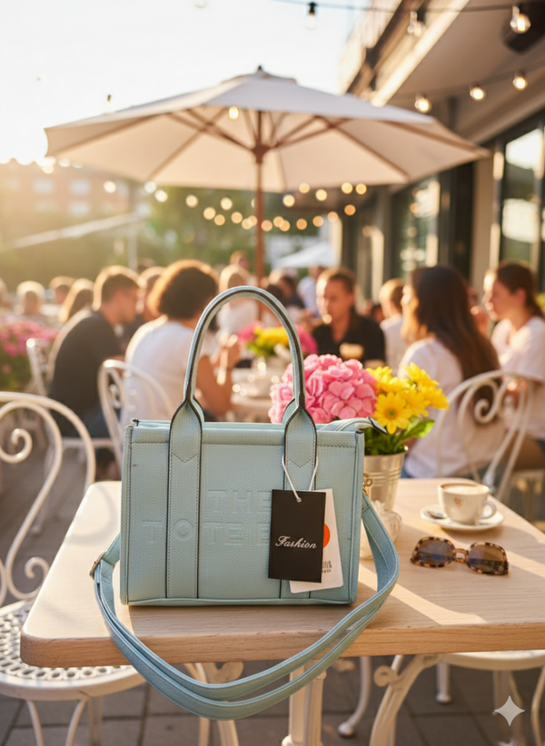 Maak een Stijlvol Statement met "The Tote Bag" – Fris Lichtblauw