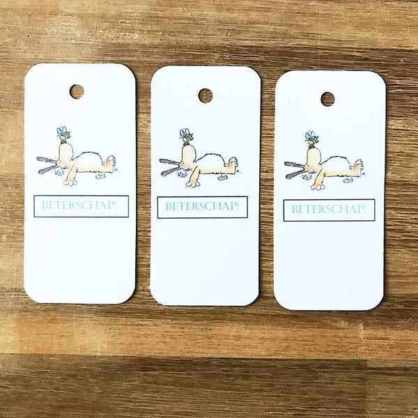 Cadeau label beterschap