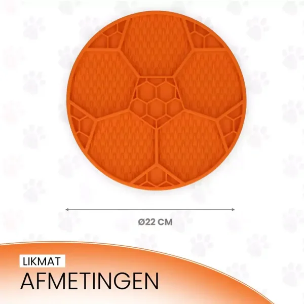Eat Slow Live Longer Lick Mat Soccer Ball Oranje (Limited Edition WK)