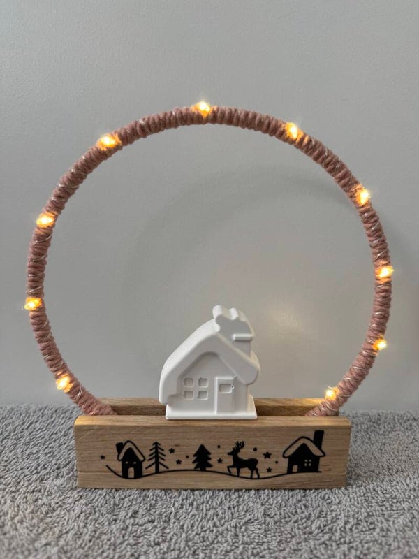 beleuchteter Weihnachtsring