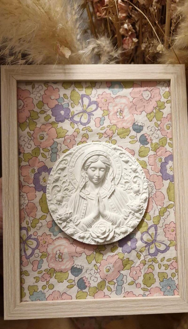 Cadre Vierge liberty communion, baptême, confirmation