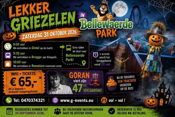 DAGUITSTAP-BELLEWAERDE PARK ZATERDAG 31 OKTOBER 2026