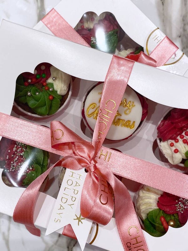Christmas Cupcake Box (12 stuks)