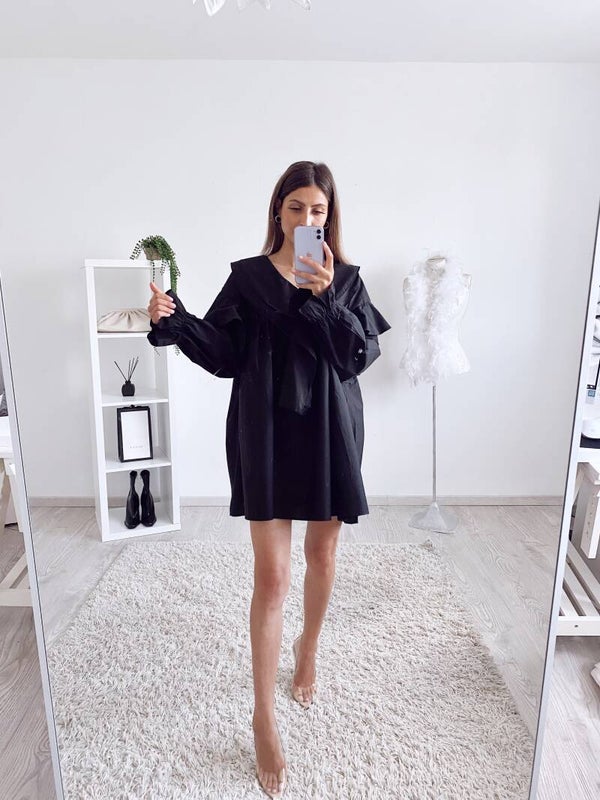 Ruffle Collar Dress