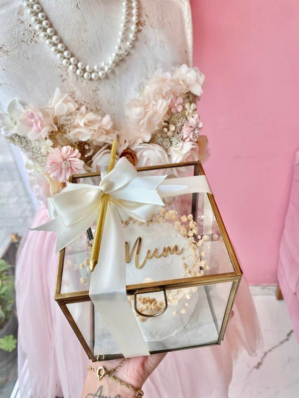 Glass Cake Box Mother's Day