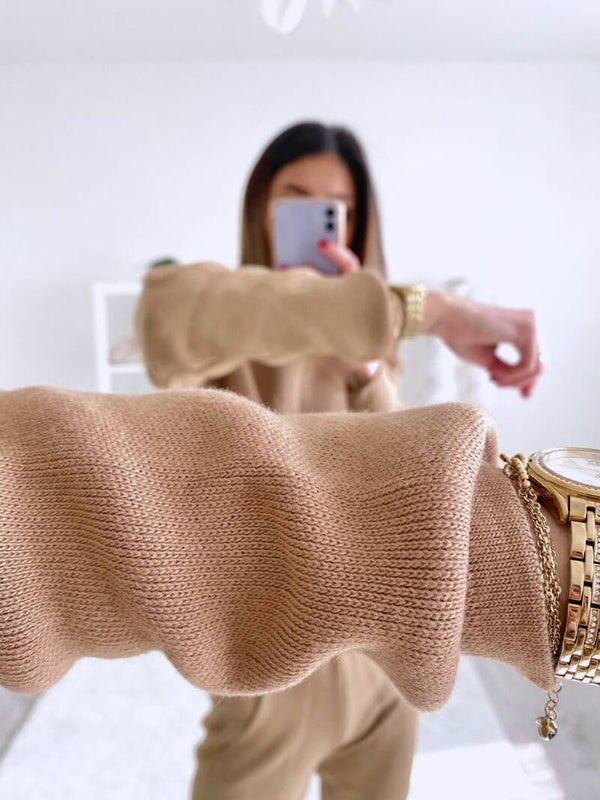 Knit Set Camel