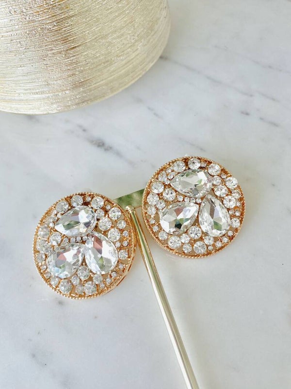 Grote kristallen oorbellen