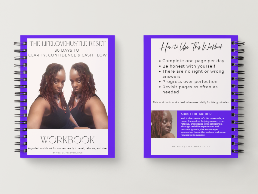 LifeLoveHustle 30-Day Reset Workbook 30 Days to Clarity, Confidence & Cash Flow