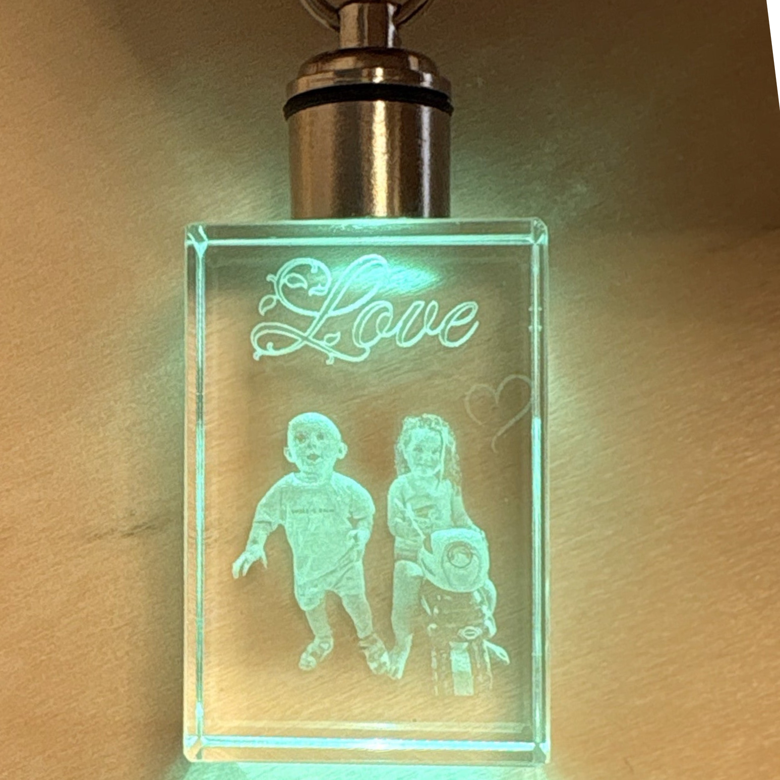 Porte-clés lumineux en cristal K9