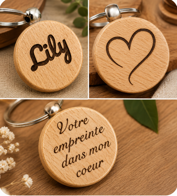 Porte-clés bois