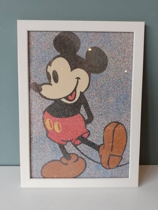 Zandtekening Mickey