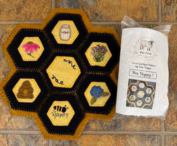 "BEE Happy" Wool Applique Kit
