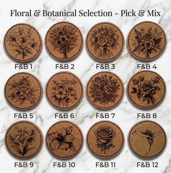 Floral & Botanical Selection Bundle Set of 4