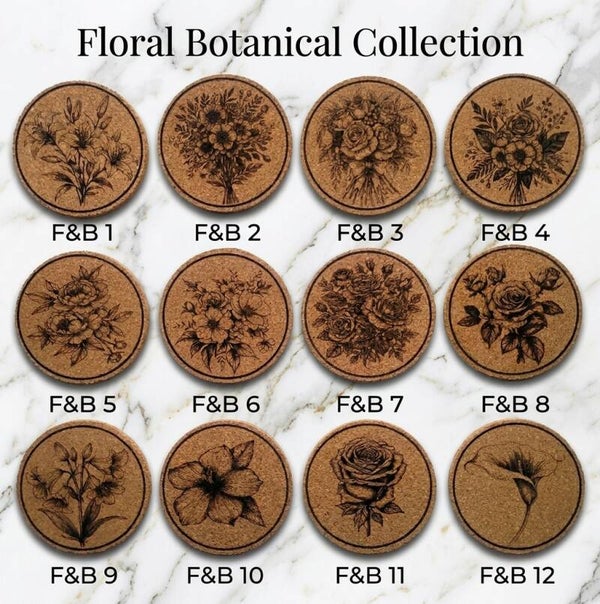 Floral & Botanical Selection Bundle Set of 4