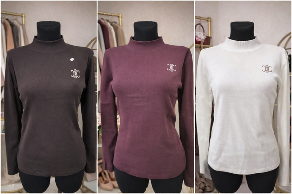 Bawełniana bluzka w prążki