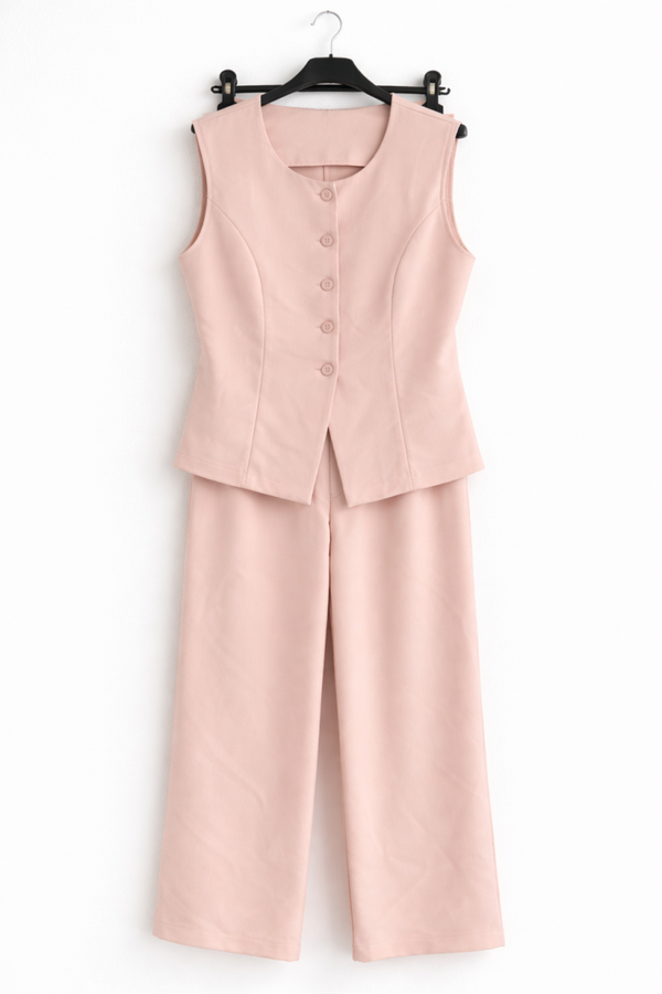 Elegancki komplet damski kamizelka + spodnie