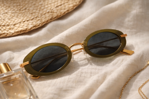 Owalne stylowe okulary