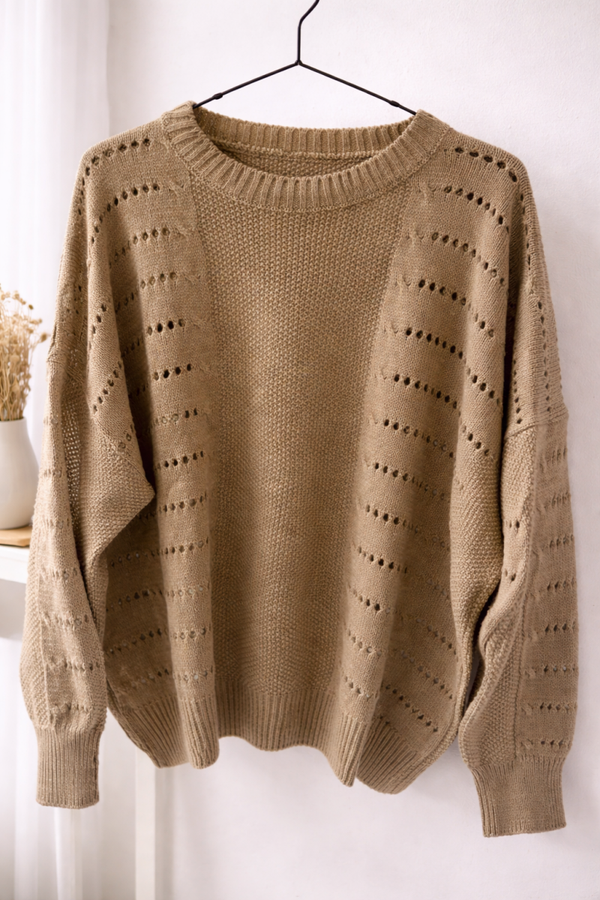 Sweterek o kroju oversize