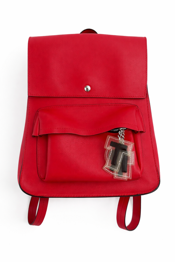 Czerwony plecak damski | stylowy plecak miejski ZARA